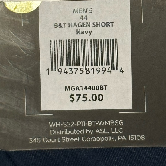 Walter Hagen Perfect 11 Collection B&T Hagen Golf Shorts Men’s 44 Navy NWT - Picture 2 of 6